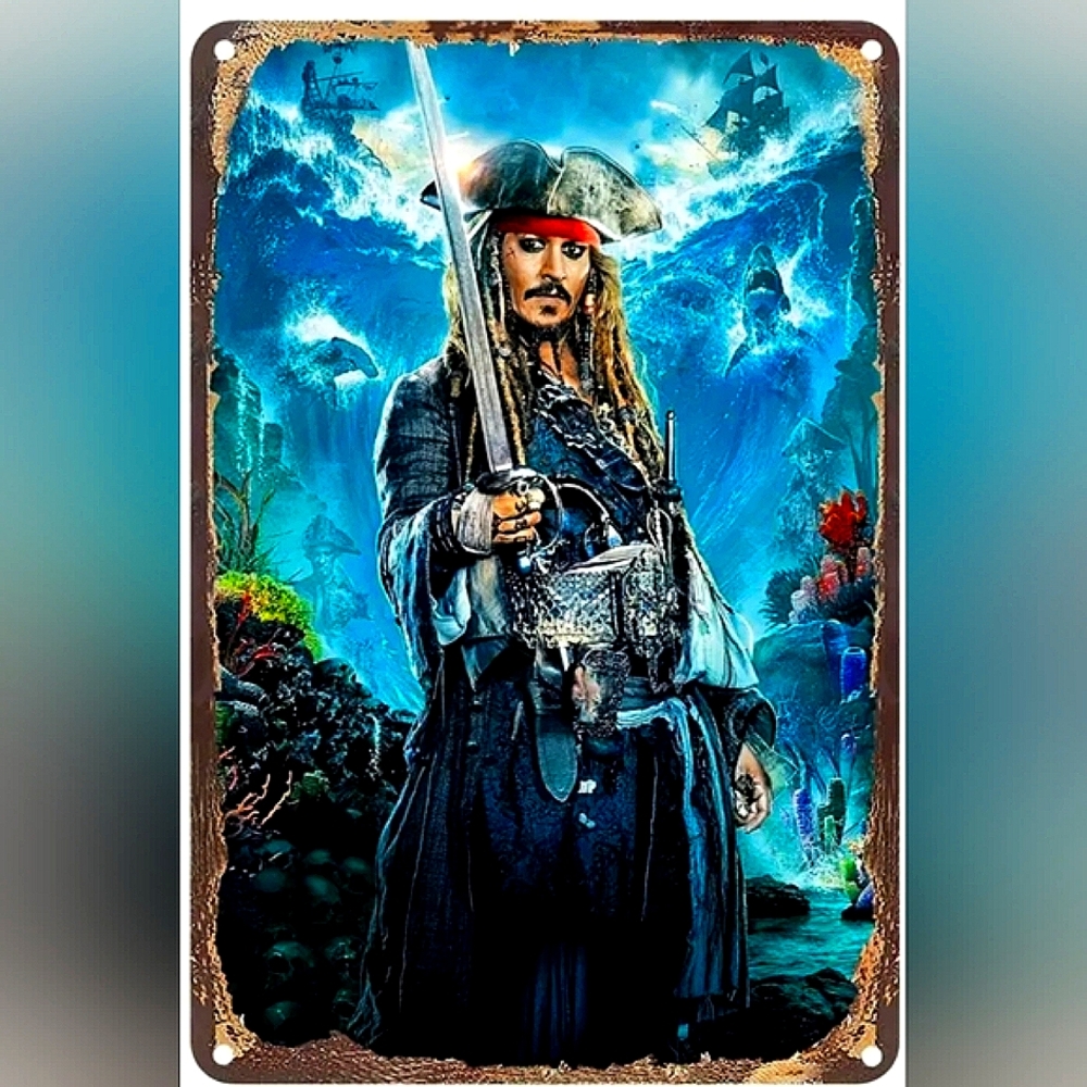 Jack Sparrow Decorative Tin Sign